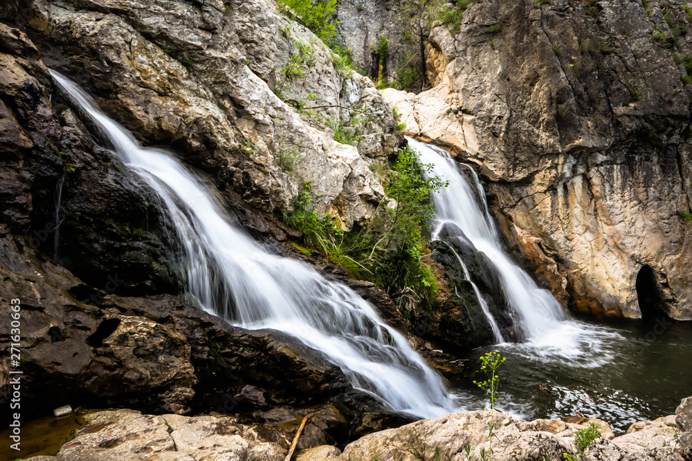 Waterfall Mokranjske Stene in village mokranje near the Negotin, in Serbia