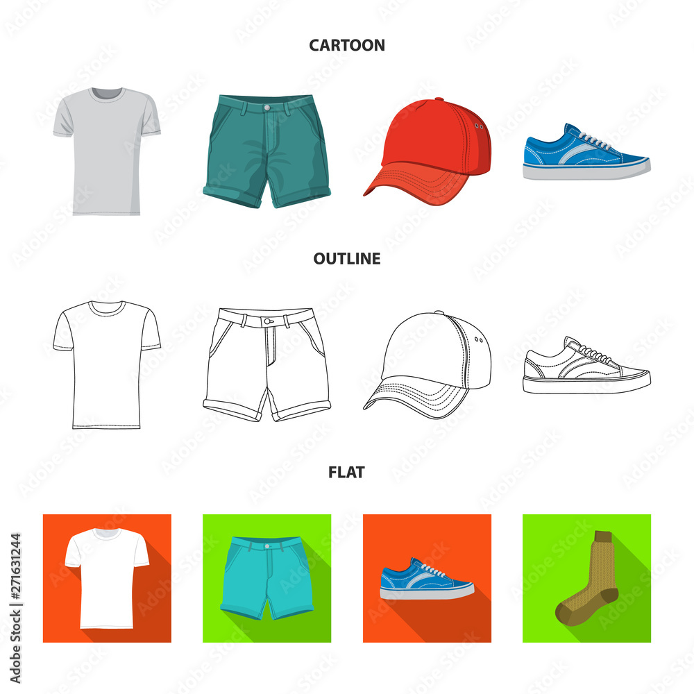 Isolated object of man and clothing symbol. Set of man and wear stock symbol for web. Isolated object of man and clothing symbol. Set of man and wear stock symbol for web.