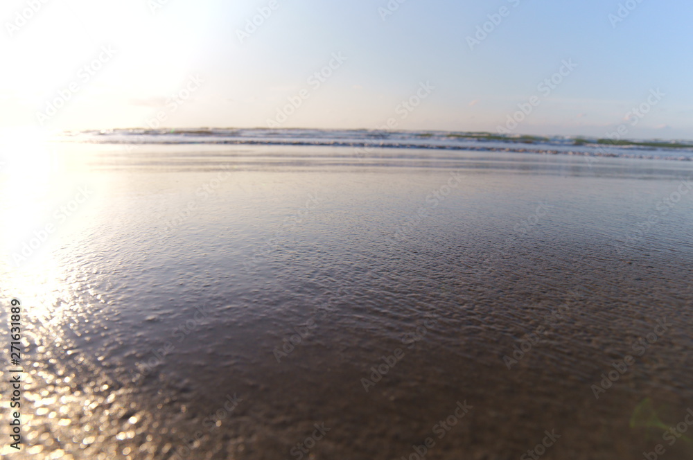 Japanese coast Sunset Sandy beach Japanese coast Sunset Sandy beach