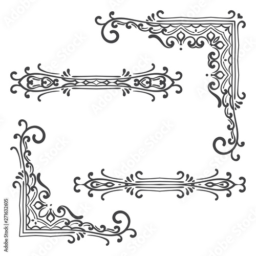 Vintage vector design elements