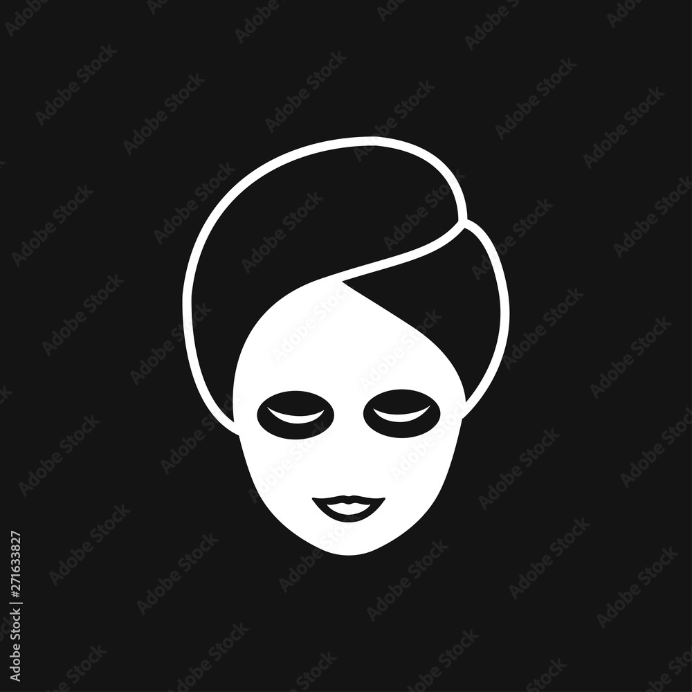 Facial mask icon logo, illustration, vector sign symbol for design Facial mask icon logo, illustration, vector sign symbol for design