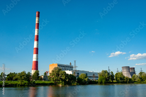 Stop warming. Industrial thermal power plant and energy of ecology