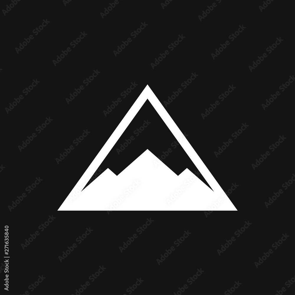 Mountain icon logo, illustration, vector sign symbol for design Mountain icon logo, illustration, vector sign symbol for design