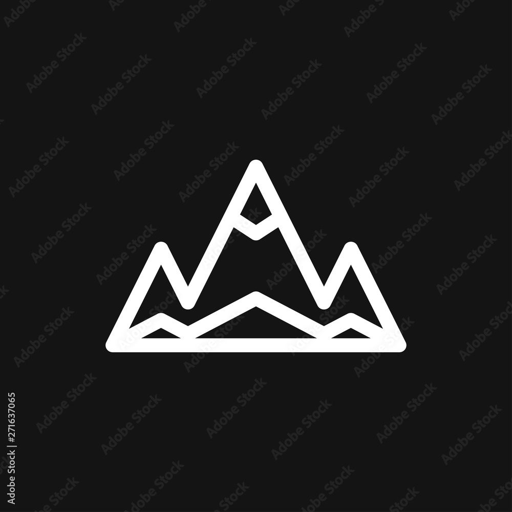 Mountain icon logo, illustration, vector sign symbol for design Mountain icon logo, illustration, vector sign symbol for design