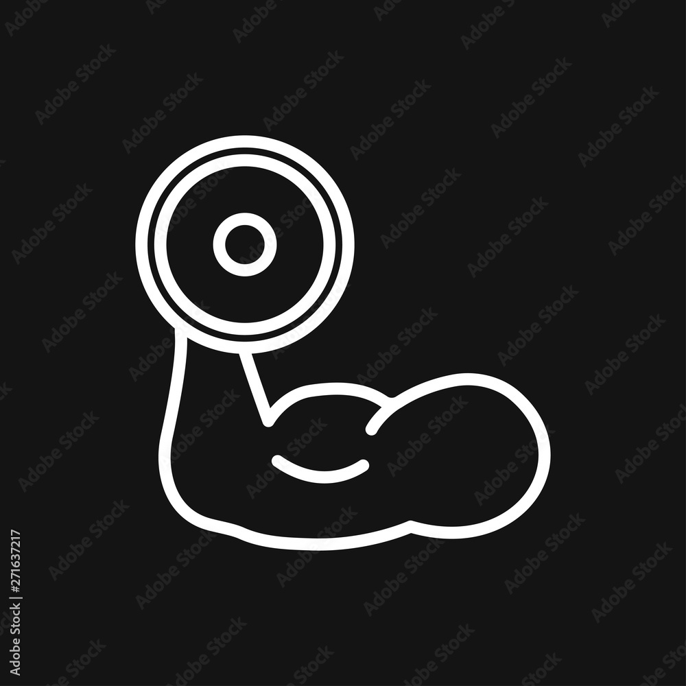 Muscle icon logo, illustration, vector sign symbol for design Muscle icon logo, illustration, vector sign symbol for design