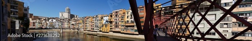 Girona, city of Catalonia with colorful houses.Spain © VEOy.com