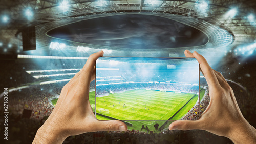 Foto Watch a live sports event on your mobile