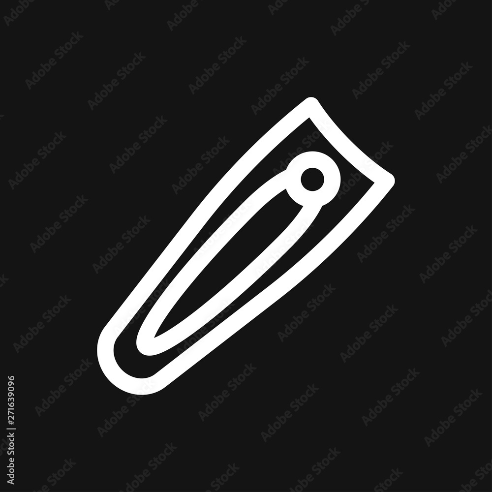 Nail clippers icon logo, illustration, vector sign symbol for design Nail clippers icon logo, illustration, vector sign symbol for design