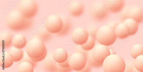 Pink Background with balls