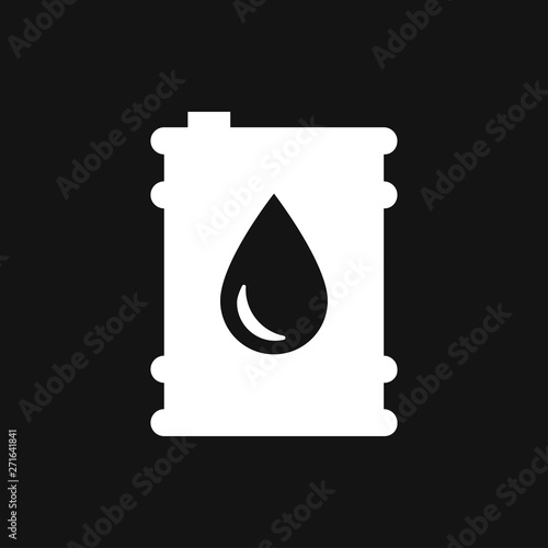 Oil drum container icon logo, illustration, vector sign symbol for design