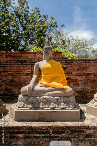 Buddhist temple of the buddha in Ayutthaya, Wat Yai Chai Mongkhol temple. Thailand. photo