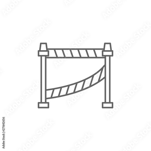 Justice crime scene outline icon. Elements of Law illustration line icon. Signs, symbols and vectors can be used for web, logo, mobile app, UI, UX