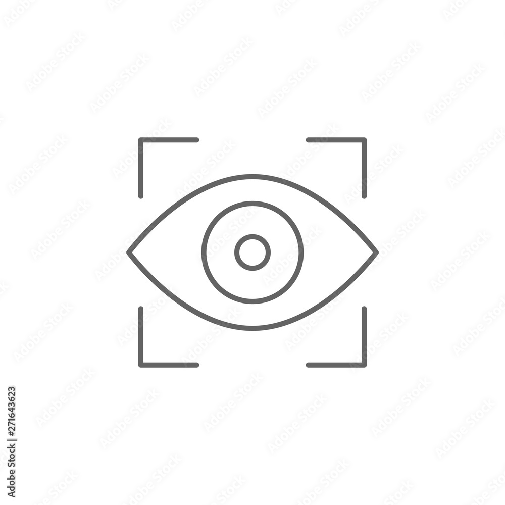 Justice vision outline icon. Elements of Law illustration line icon. Signs, symbols and vectors can be used for web, logo, mobile app, UI, UX Justice vision outline icon. Elements of Law illustration line icon. Signs, symbols and vectors can be used for web, logo, mobile app, UI, UX