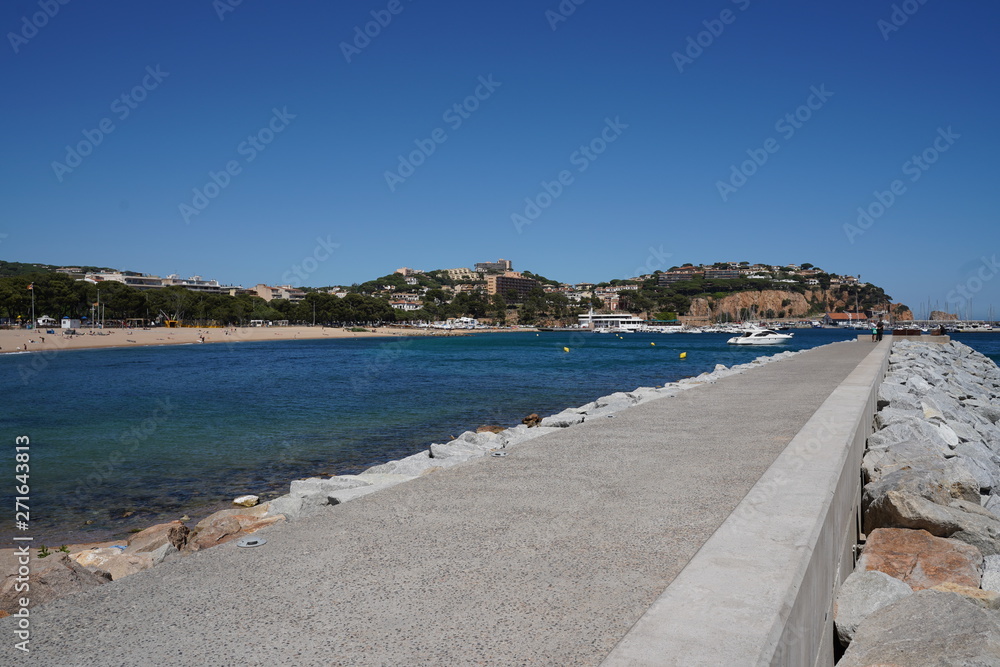 Sant Feliu de Guixols. Village in Costa Brava. Girona. Catalonia,Spain