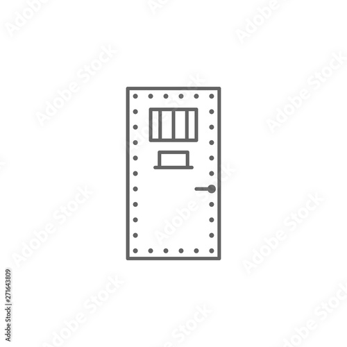 Justice prison outline icon. Elements of Law illustration line icon. Signs, symbols and vectors can be used for web, logo, mobile app, UI, UX