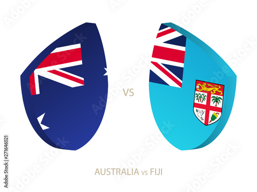 Australia v Fiji, icon for rugby tournament.