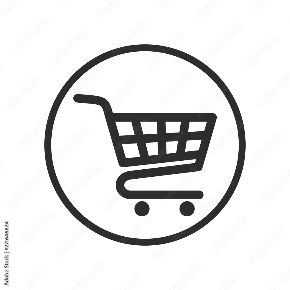 Shopping Cart icon vector logo design template. Flat icon shopping cart symbol illustration Shopping Cart icon vector logo design template. Flat icon shopping cart symbol illustration
