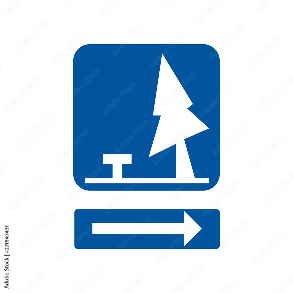 USA traffic road signs,rest area ahead. vector illustration USA traffic road signs,rest area ahead. vector illustration