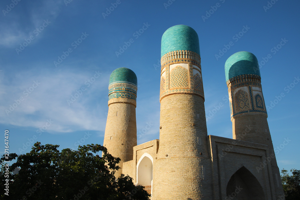 Madrasa Chor Minor in Bukhara, Uzbekistan