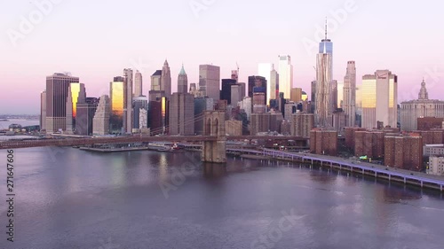 Wallpaper Mural Aerial, Brooklyn Bridge over East River Torontodigital.ca