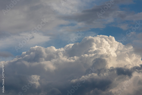 Clouds background gray white blue