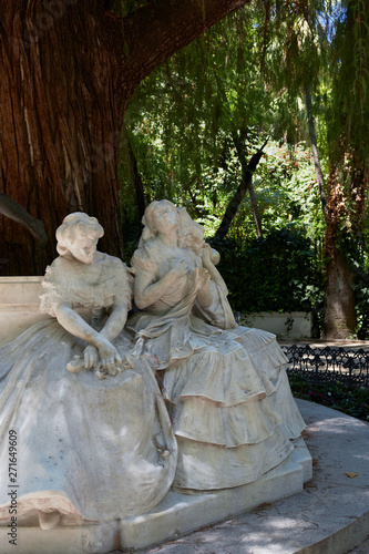 Glorieta de Becquer Statue in Seville photo