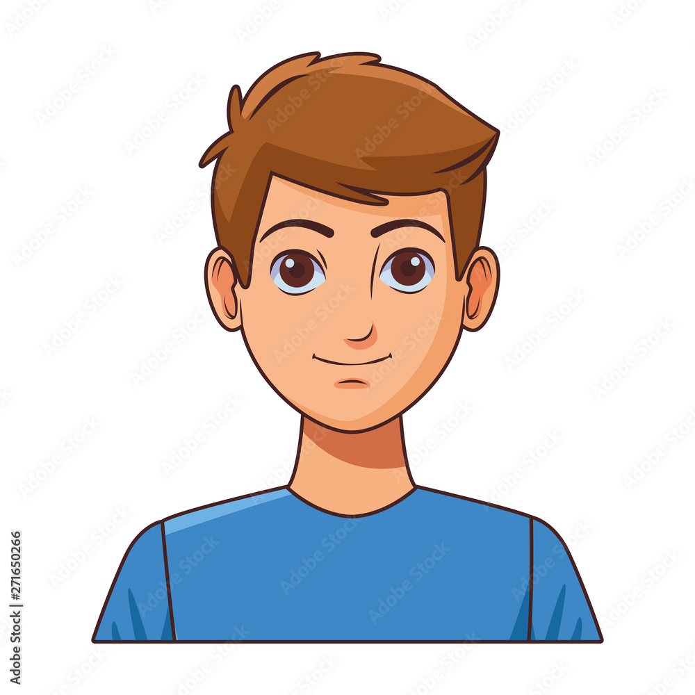 young man avatar cartoon character profile picture