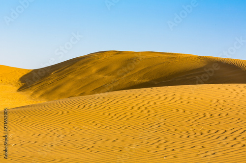 Sand dunes at sunset India