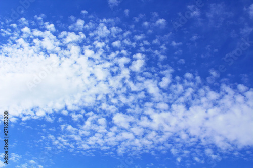 Fototapeta Naklejka Na Ścianę i Meble -  Soft white cirrus clouds. Close-up. Background. Landscape.