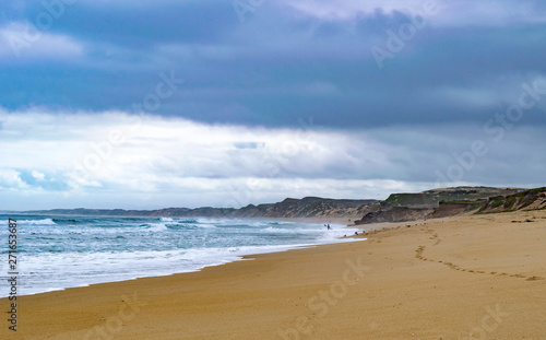 Houghton M. Roberts Beach on a Cloudy Day