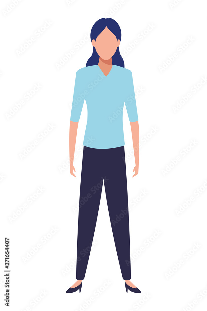 business woman avatar cartoon character