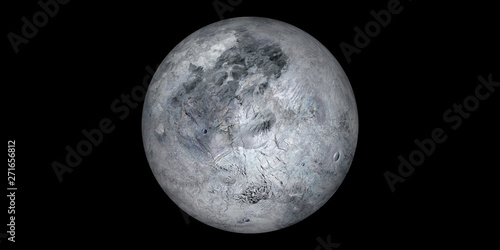 Eris dwarf planet space black background