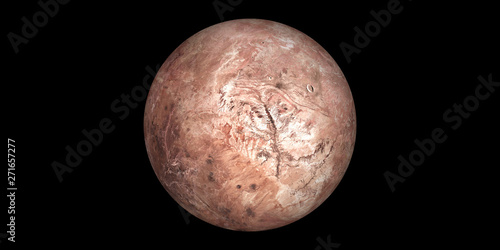 Fotografía Makemake dwarf planet space black background