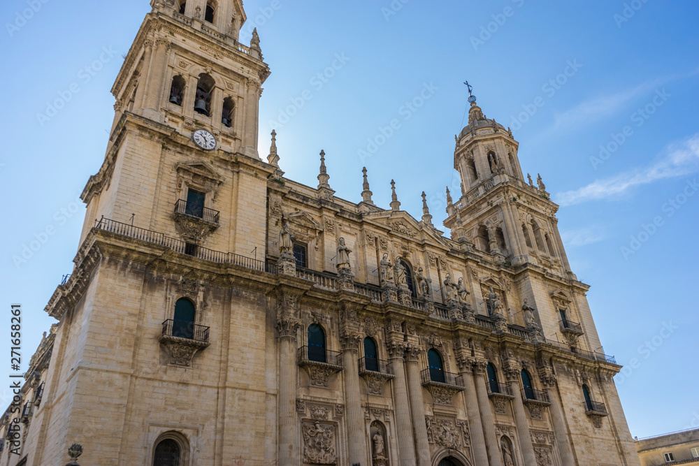 Fototapeta premium Assumption of the Virgin Cathedral (Santa Iglesia Catedral - Museo Catedralicio), Jaen, Andalucia, Spain
