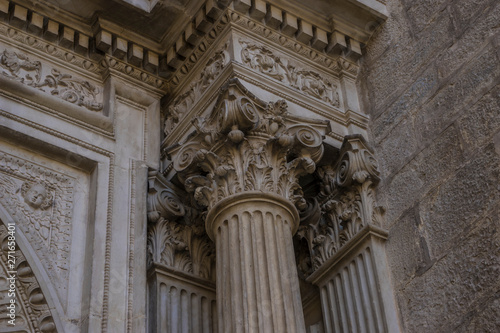 Corinthian columns. Assumption of the Virgin Cathedral (Santa Iglesia Catedral - Museo Catedralicio), Jaen, Andalucia, Spain
