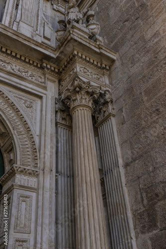 Corinthian columns. Assumption of the Virgin Cathedral (Santa Iglesia Catedral - Museo Catedralicio), Jaen, Andalucia, Spain