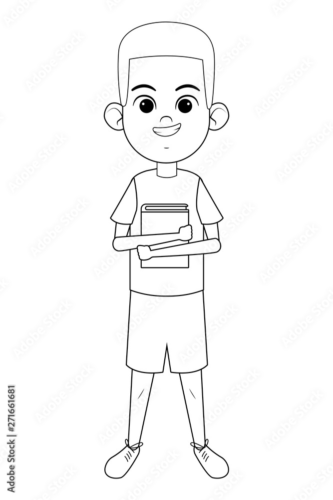 young boy with a book black and white young boy with a book black and white