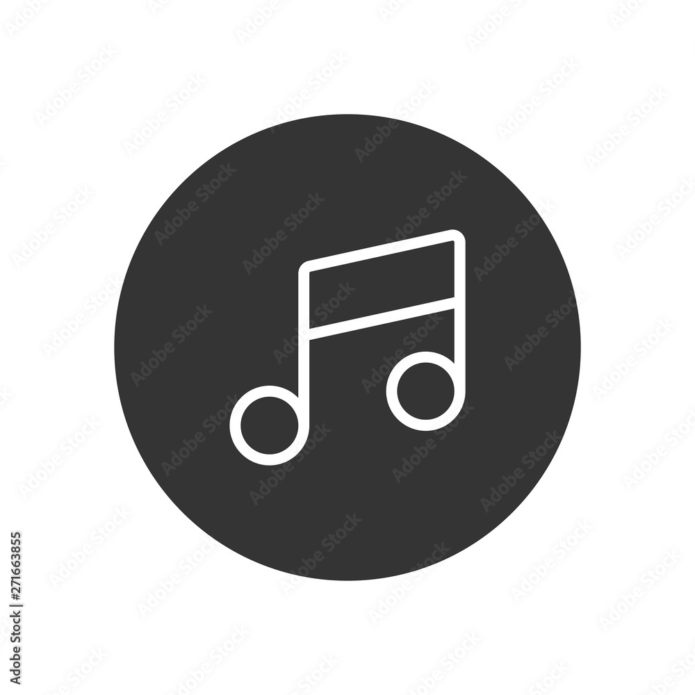 Music vector icon in modern style for web site and mobile app Music vector icon in modern style for web site and mobile app