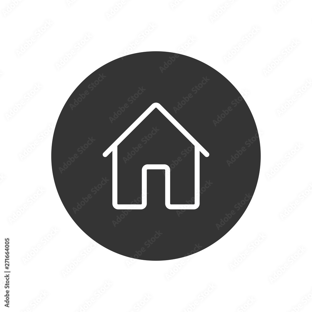 Home vector icon in modern style for web site and mobile app Home vector icon in modern style for web site and mobile app