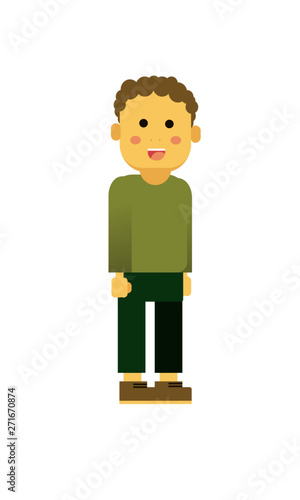 niño pelo chino