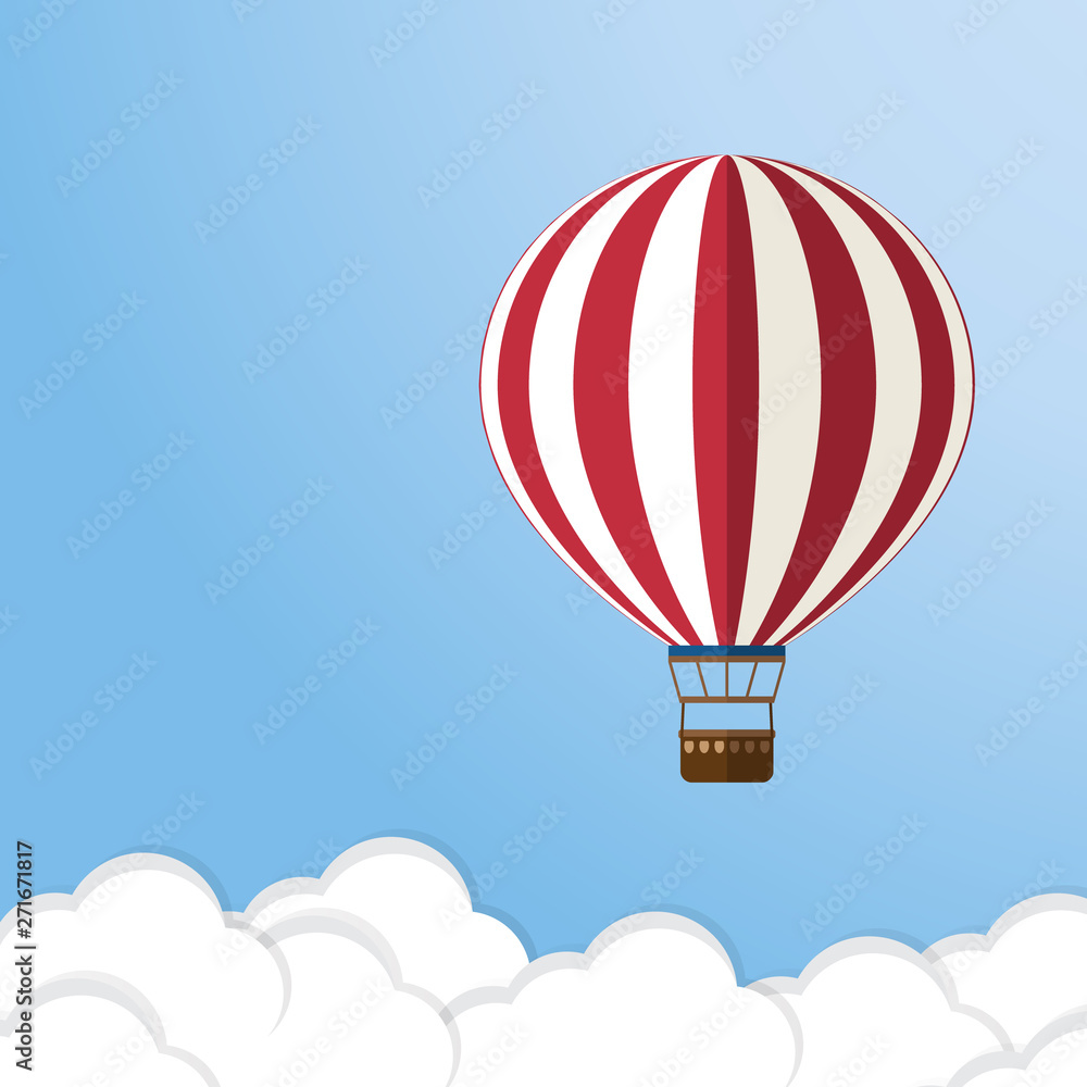 Obraz premium Balon na gorące powietrze