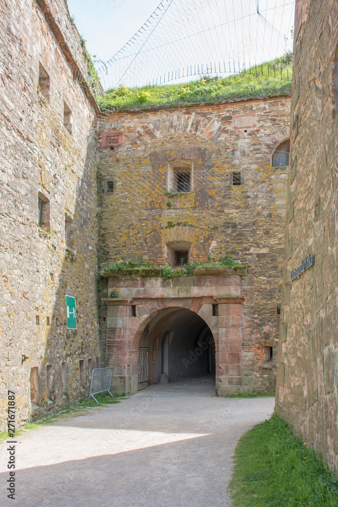 Ravellin (Mittelsaillant) Fortress of honor (Festung Ehrenbreitstein) at the German Corner in Koblenz Rhineland Palatinate