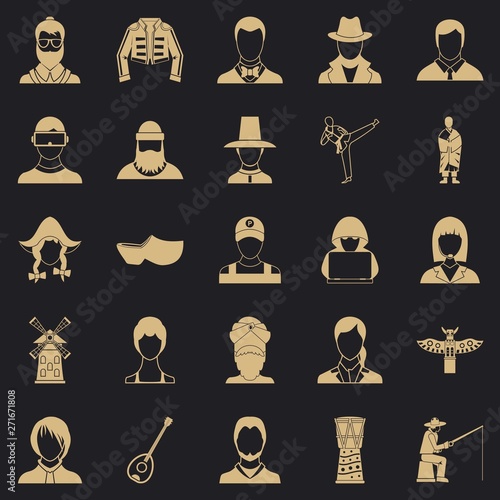 Burgher icons set. Simple set of 25 burgher vector icons for web for any design