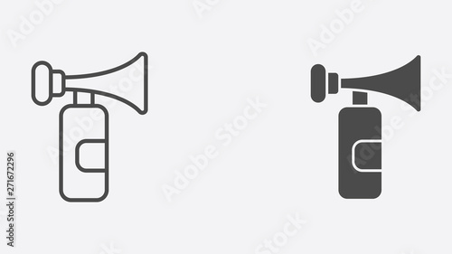 Air horn vector icon sign symbol