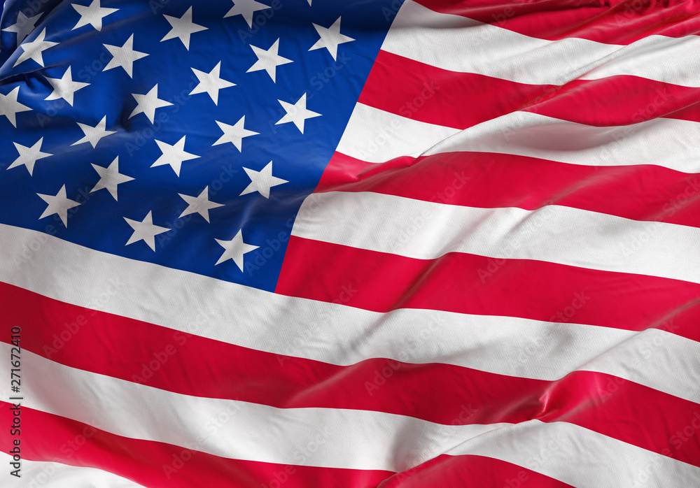 Obraz premium United states of america banner. Flag of USA. 