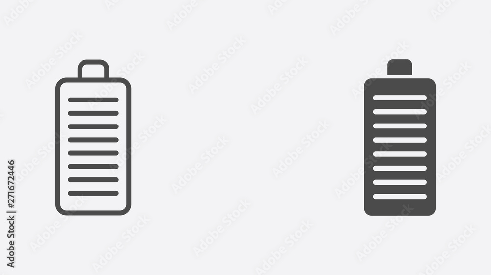 Battery vector icon sign symbol Battery vector icon sign symbol