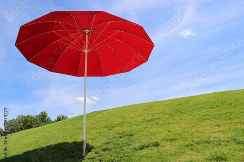 red parasol - Heilbronn Germany