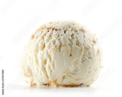 ice cream on white background