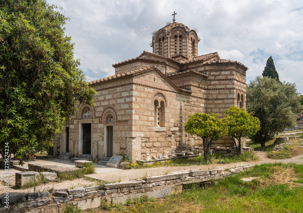 Church of the Holy Apostles in the Greek Forum in Athens Greece