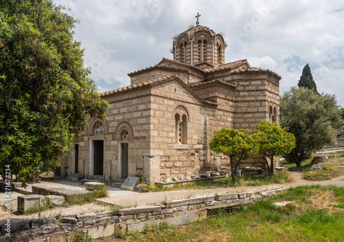 Konstfotografi Church of the Holy Apostles in the Greek Forum in Athens Greece